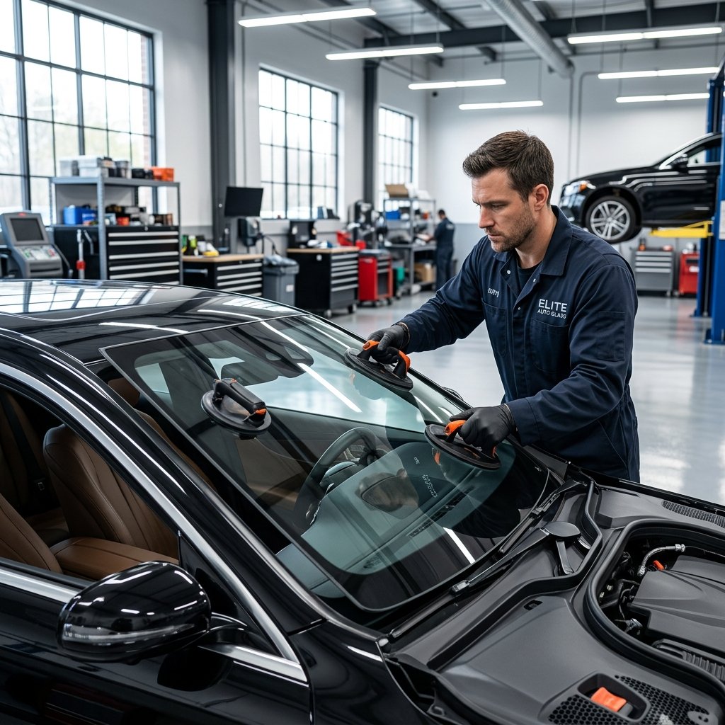 Instalação de vidros automotivos